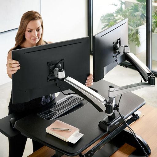 זרועות ארגונומית לצג המחשב - Vari Dual Monitor Arm